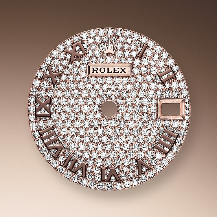 Rolex Lady-Datejust 28, 18kt Everose Gold and diamonds, Ref# 279135RBR-0021 - Image 2
