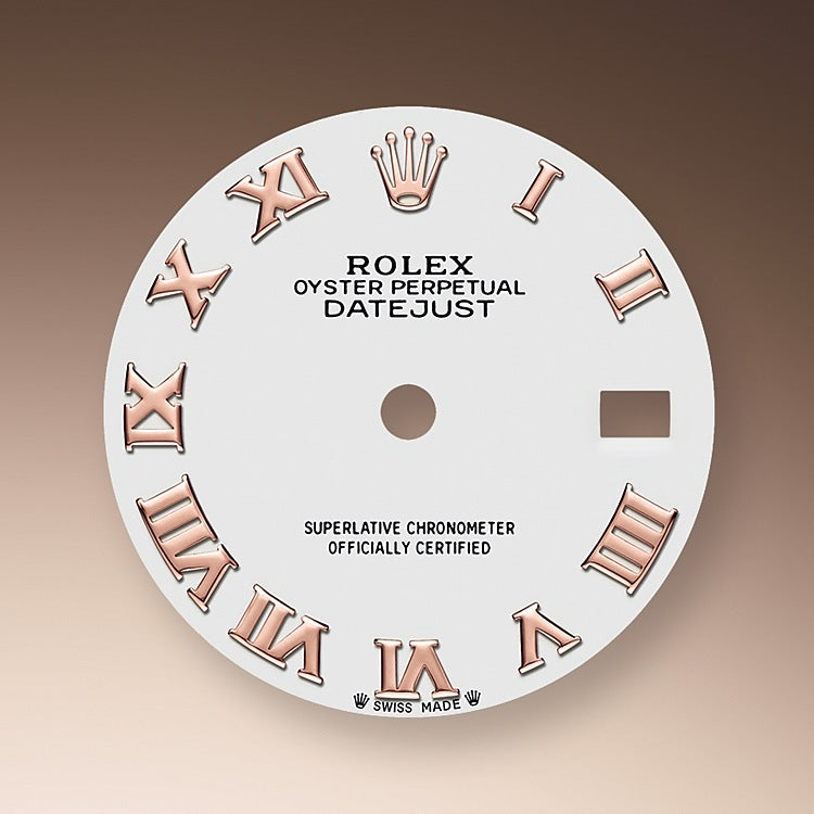 Rolex Lady-Datejust 28, 18kt Everose Gold and diamonds, Ref# 279135RBR-0023 - Image 2