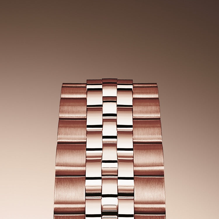 Rolex Lady-Datejust 28, 18kt Everose Gold and diamonds, Ref# 279135RBR-0028 - Image 4