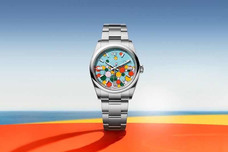 Rolex Oyster Perpetual 31, Turquoise blue, Celebration motif, Oystersteel, 31mm, Ref# 277200-0010 - Image 4