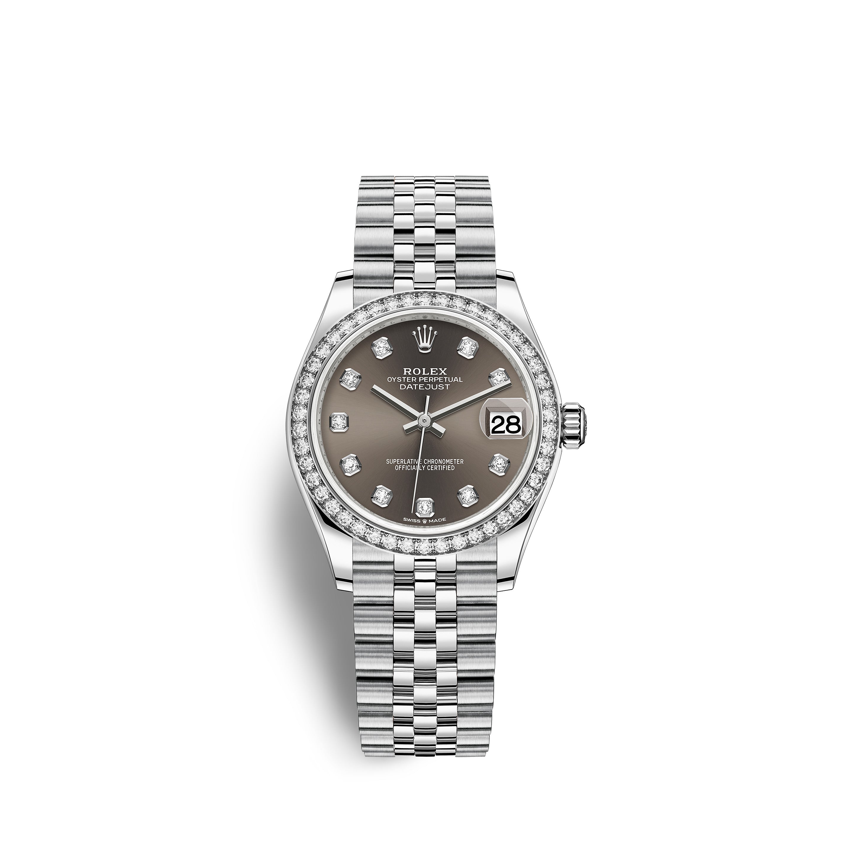 Rolex Datejust 41, Oystersteel, 18kt White Gold and diamonds, Ref# 278384RBR-0010 (Copy)