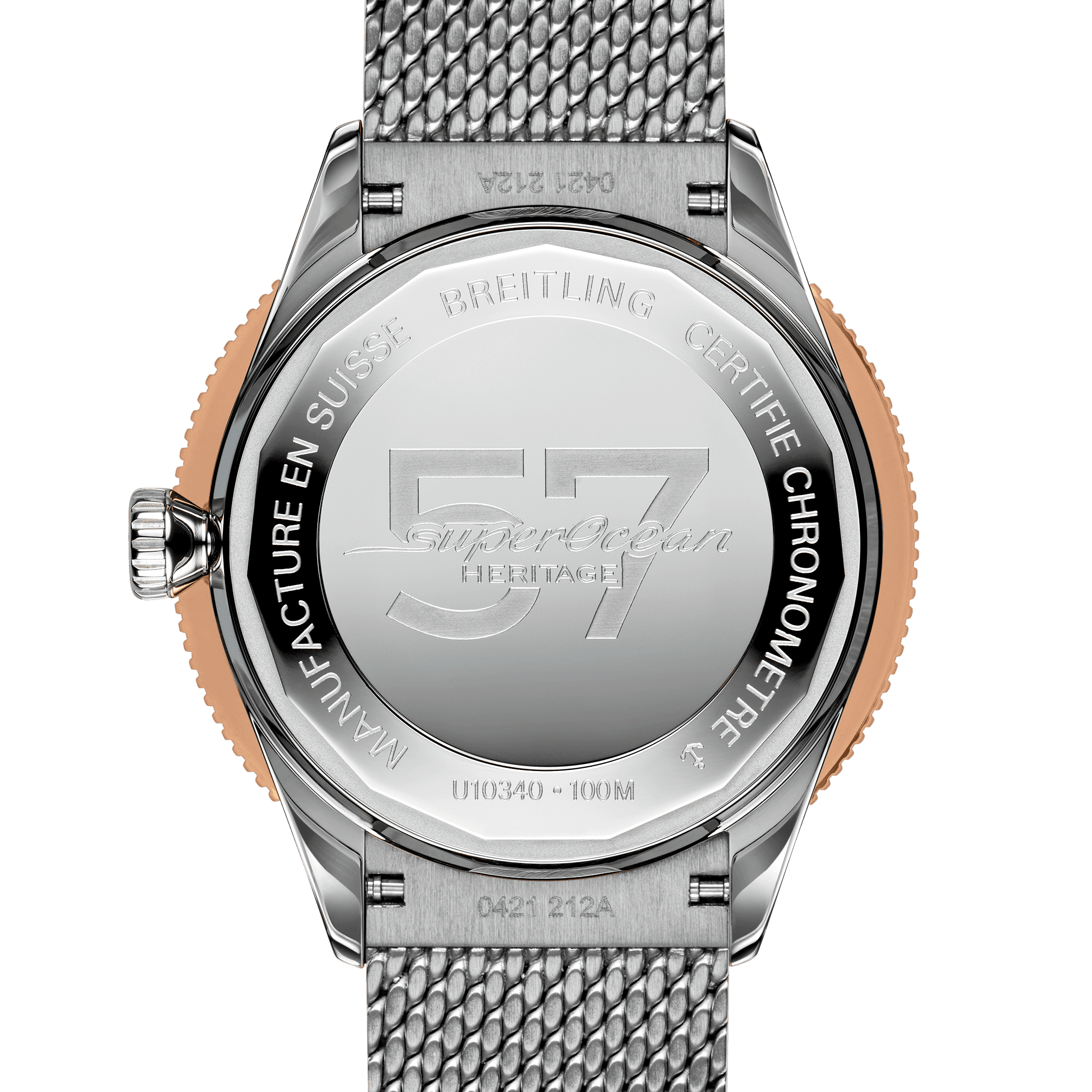 Breitling Superocean Heritage '57 Highlands, 38mm, Stainless steel and 18k Red Gold, Ref# U10340E31A1A1, Unworn 2024 - Image 4