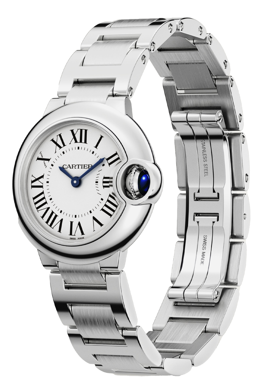 Unworn Cartier Ballon Bleu de Cartier, Stainless Steel, 28mm, Ref# WSBB0067, box and papers - Image 4