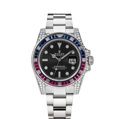 Rolex Submariner Silver Blue/Red Diamond, 40mm