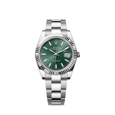 Rolex Datejust 41mm, Oystersteel and 18k White Gold, Ref# 126334-0027