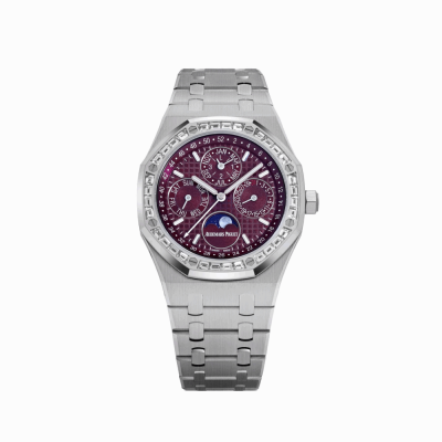 A- Royal Oak Perpetual Calendar Red diamonds