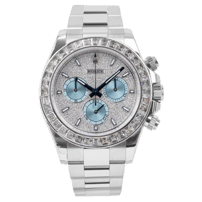 Rolex Oyster Perpetual Cosmograph Daytona Platinum Diamond Bezel Diamond Paved Dial
